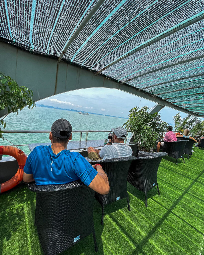 Halong Bay Cruise Ship's inner deck